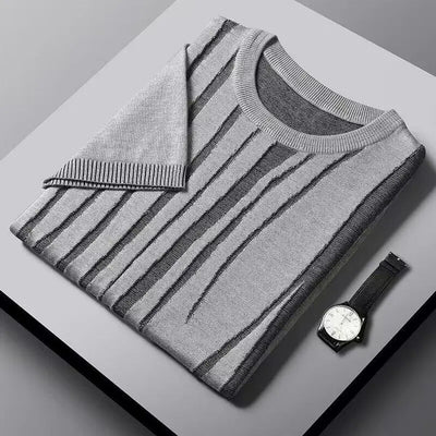 Kenneth® | Jacquard Ice Silk Knit Shirt