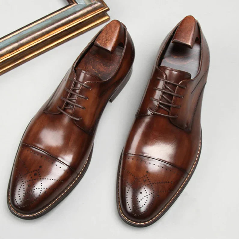 Nizar® | Darian Genuine Leather Oxfords