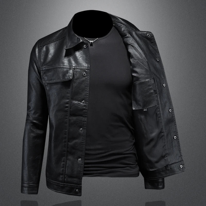 Montgomery | Fitted leather jacket