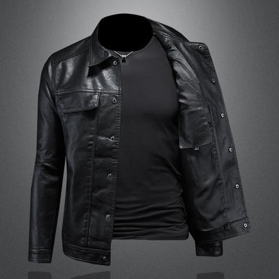 Montgomery | Fitted leather jacket