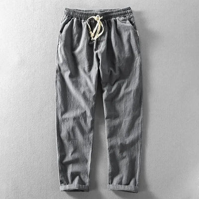 Kaleb® | Casual Linen Trousers With Drawstring Waist