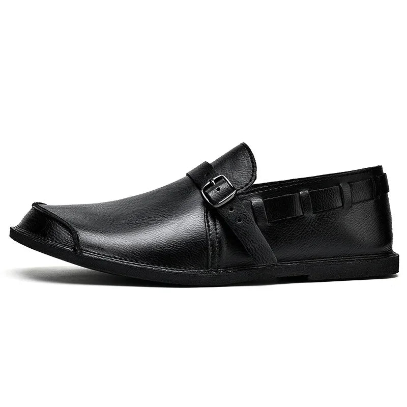 Mateo® | Buckled Leather Loafers