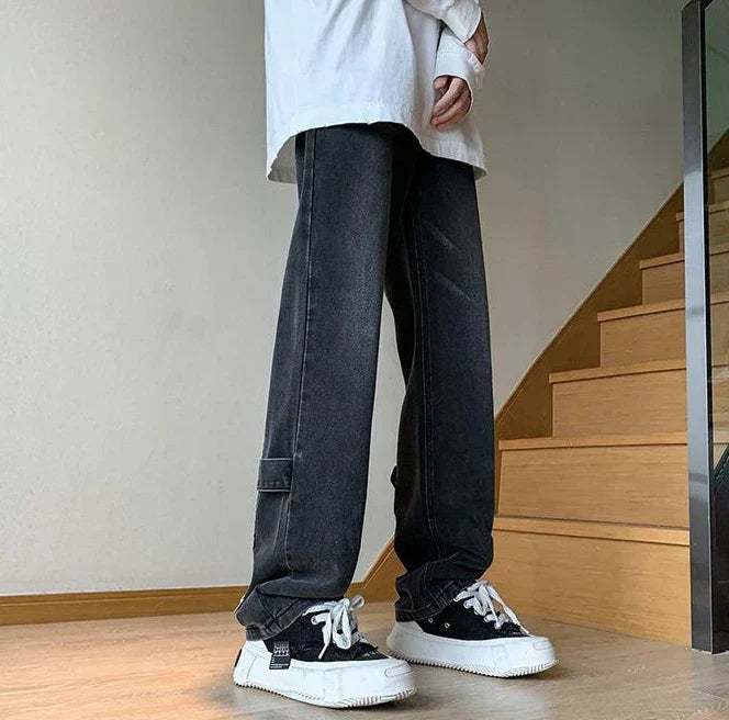 Kaleb® | Zipper Baggy Pants
