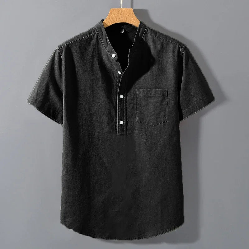 Ethan | Short Sleeved Cotton Shirt