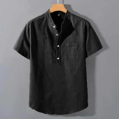 Ethan | Short Sleeved Cotton Shirt