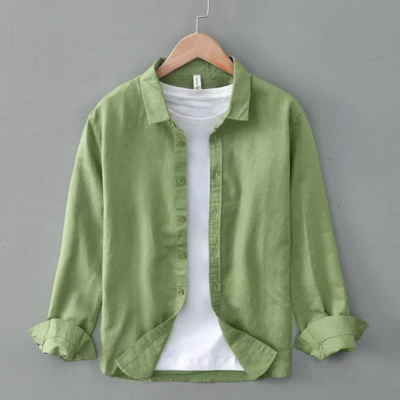 Joshua | Santorini Linen Shirt