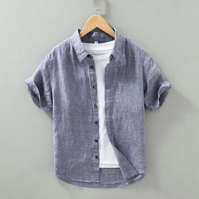 Daniel | Short Sleeved Linen Shirt