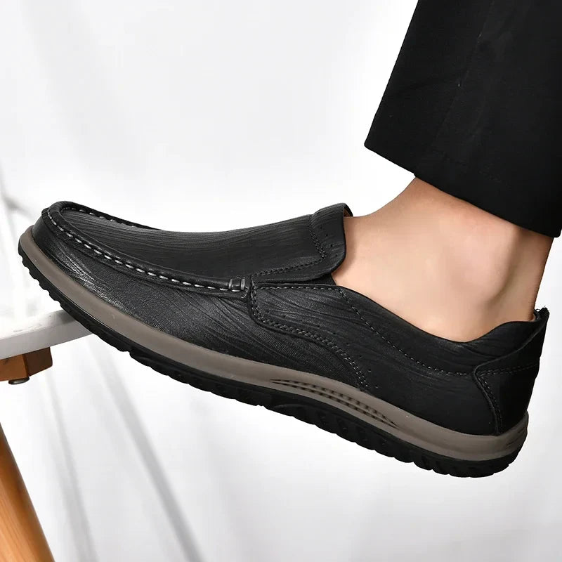 Kaspar® | Artur Genuine Leather Loafers