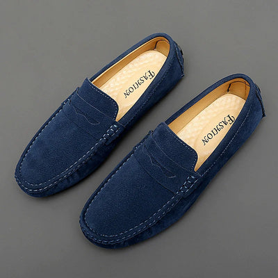 Jett | Suede Boat Loafers