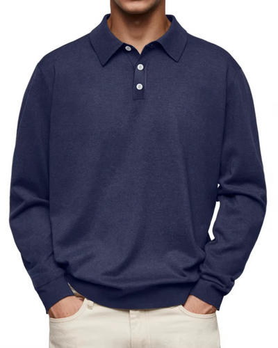 Neil | Long Sleeve Polo Shirt