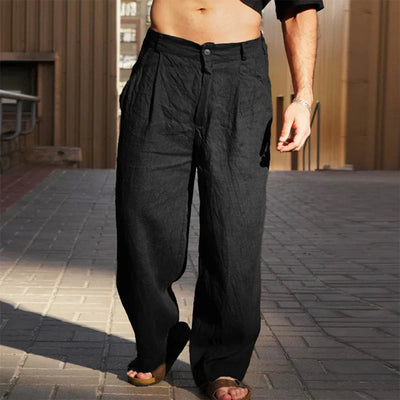 Kobe® | Wide Leg Linen Trousers