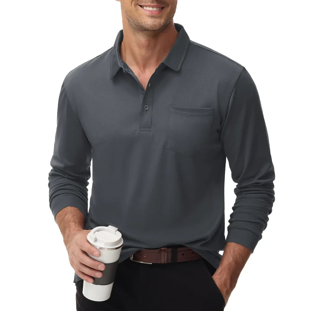Conrad® | Men'S Polo Shirt Long Sleeves