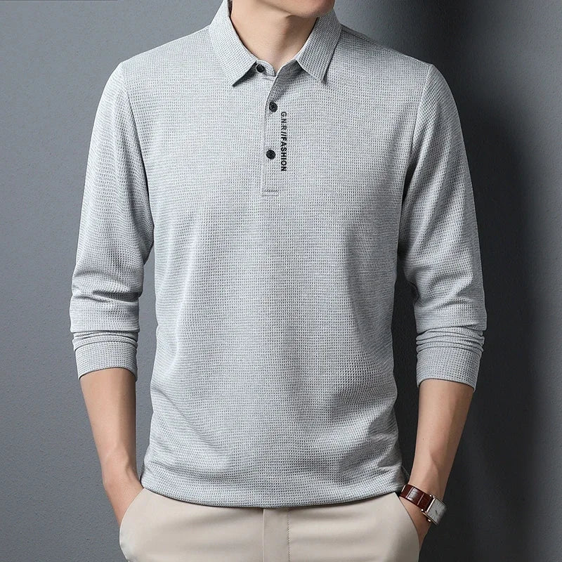 Edmund® | Long Sleeve Polo Shirt