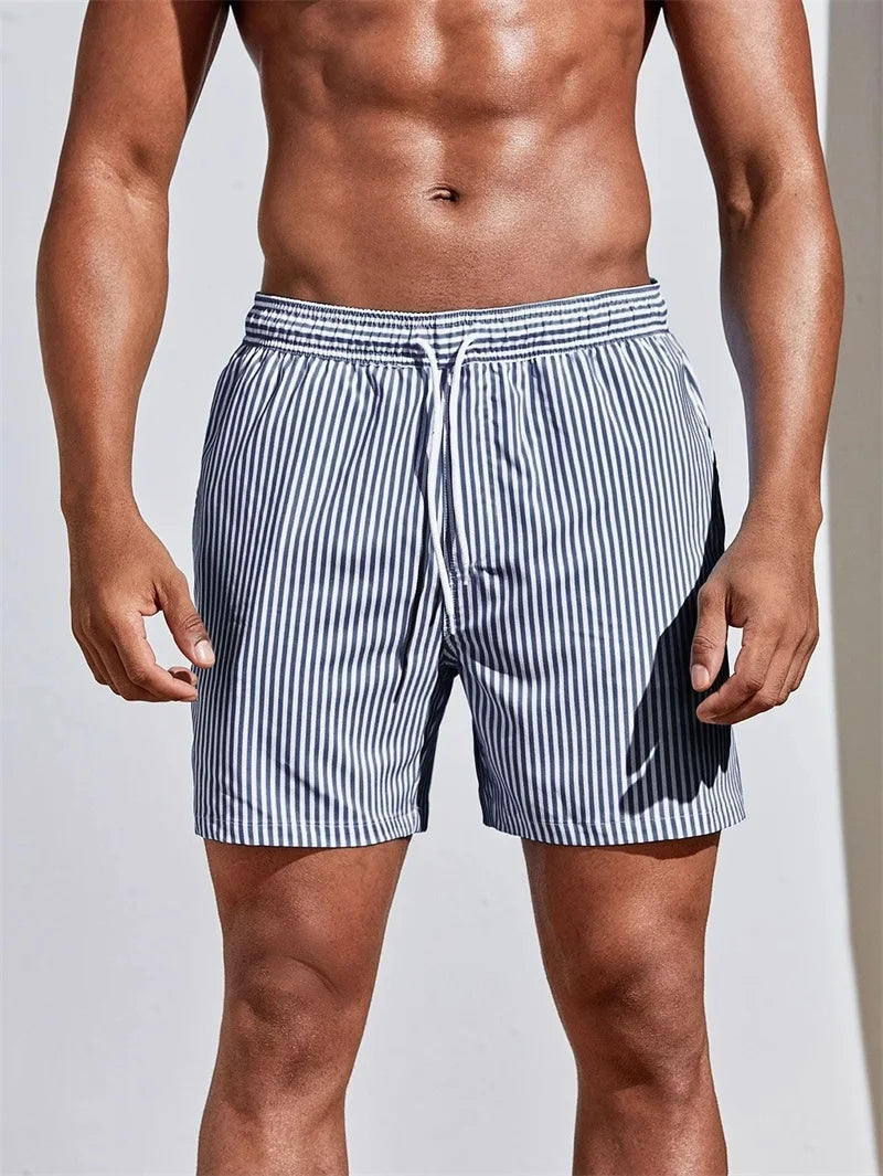 Darian | Striped Swim Shorts