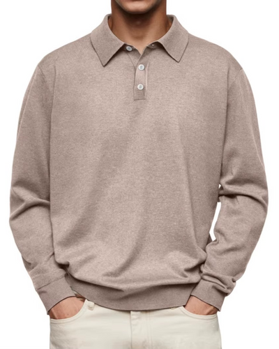 Neil | Long Sleeve Polo Shirt