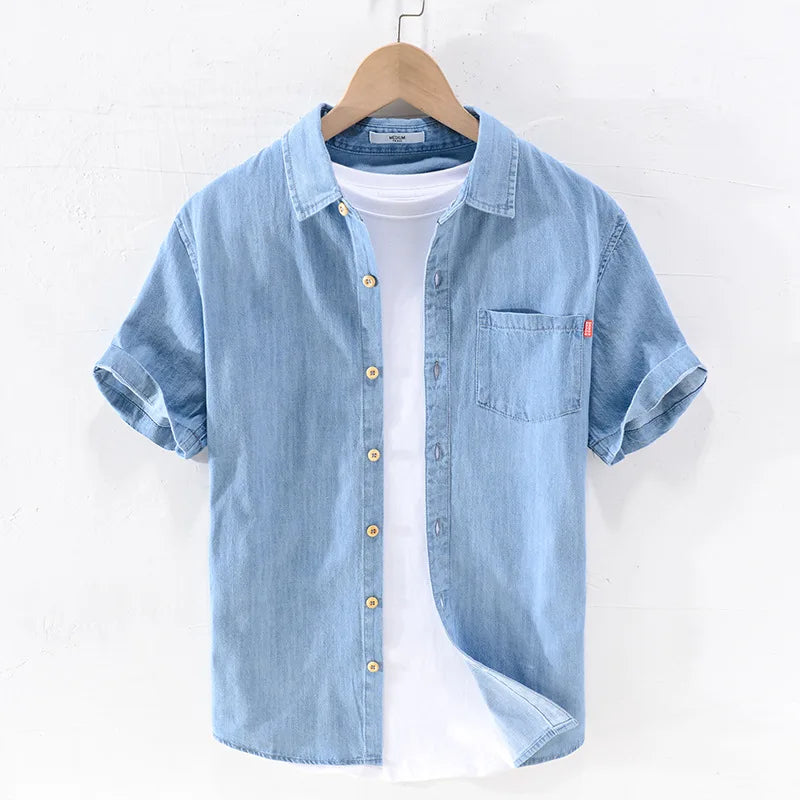 Alexander | Short Sleeved Denim Shirt