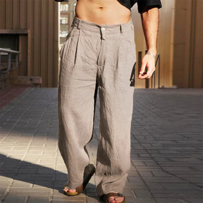 Kobe® | Wide Leg Linen Trousers