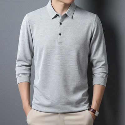 Lachlan® | Long-Sleeved Business-Casual Polo Shirt
