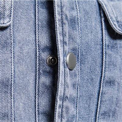 Truman® | 100% Cotton Denim Shirts Men Casual Solid Color Thick Long Sleeve Shirt For Men Spring High Quality Jeans Male Shirt