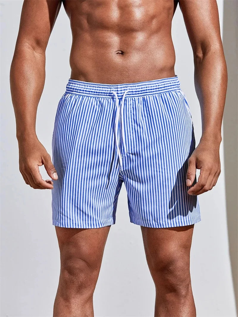 Darian | Striped Swim Shorts
