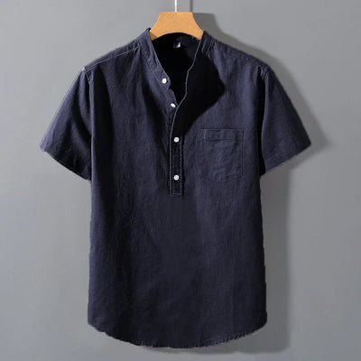 Ethan | Short Sleeved Cotton Shirt