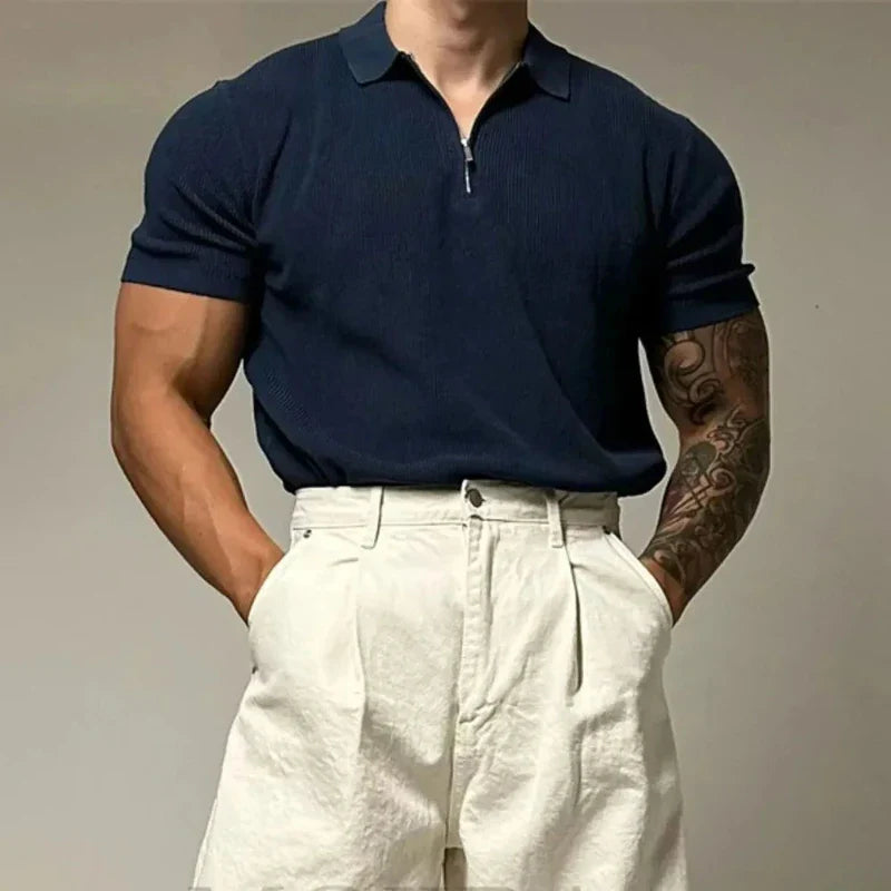 Genaro | MONARCH ZIP MUSCLE SHIRT