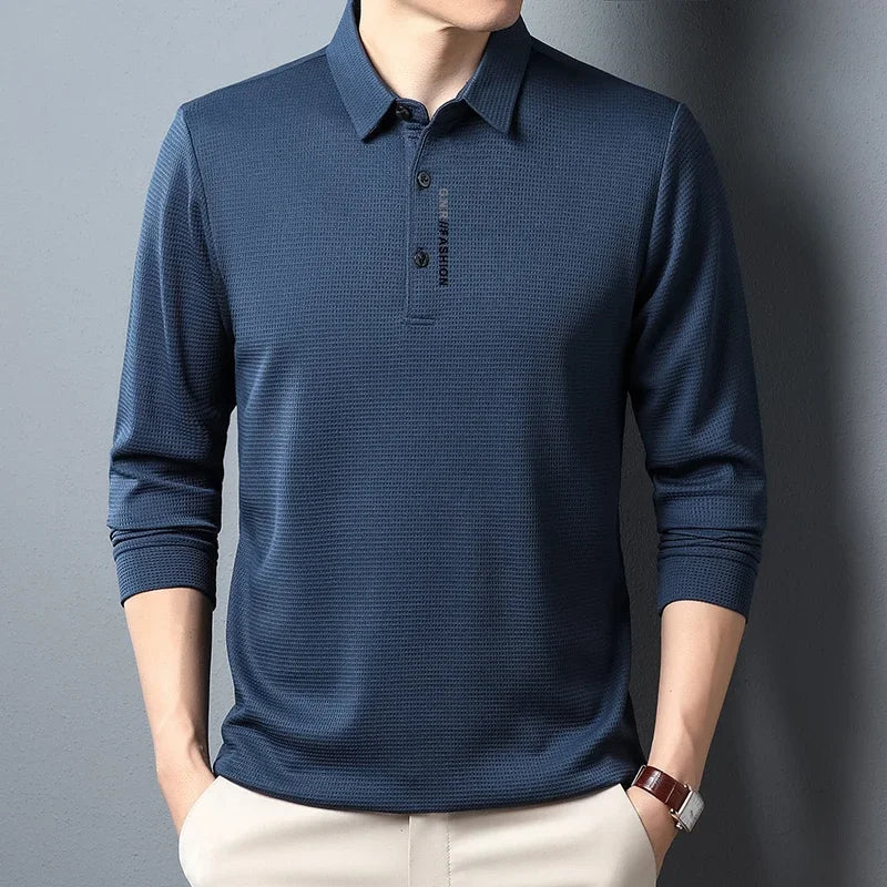Edmund® | Long Sleeve Polo Shirt