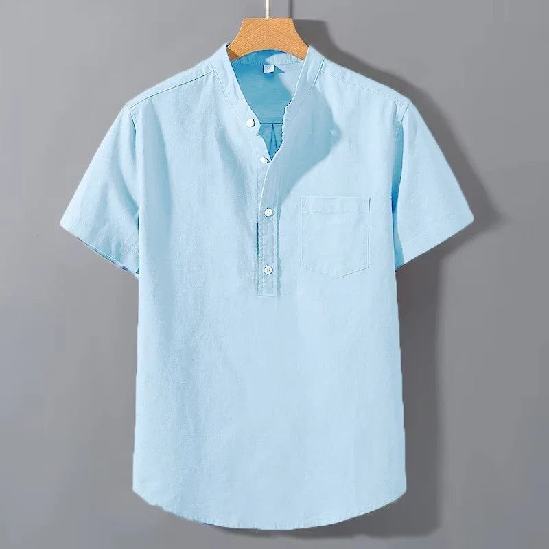 Ethan | Short Sleeved Cotton Shirt