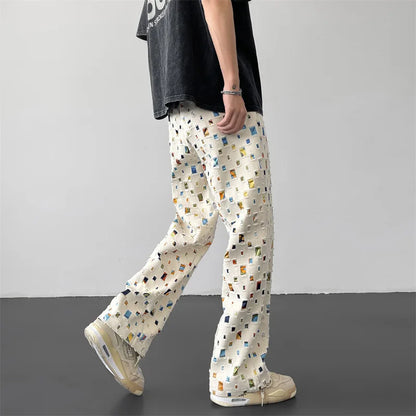 Zacchary® | Artistic Print Trousers