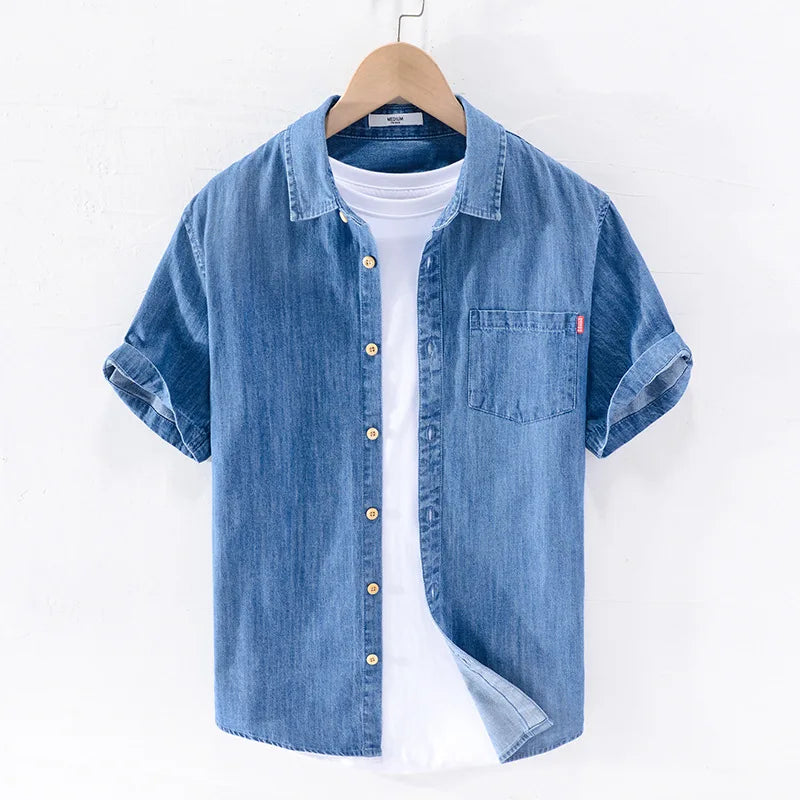 Alexander | Short Sleeved Denim Shirt