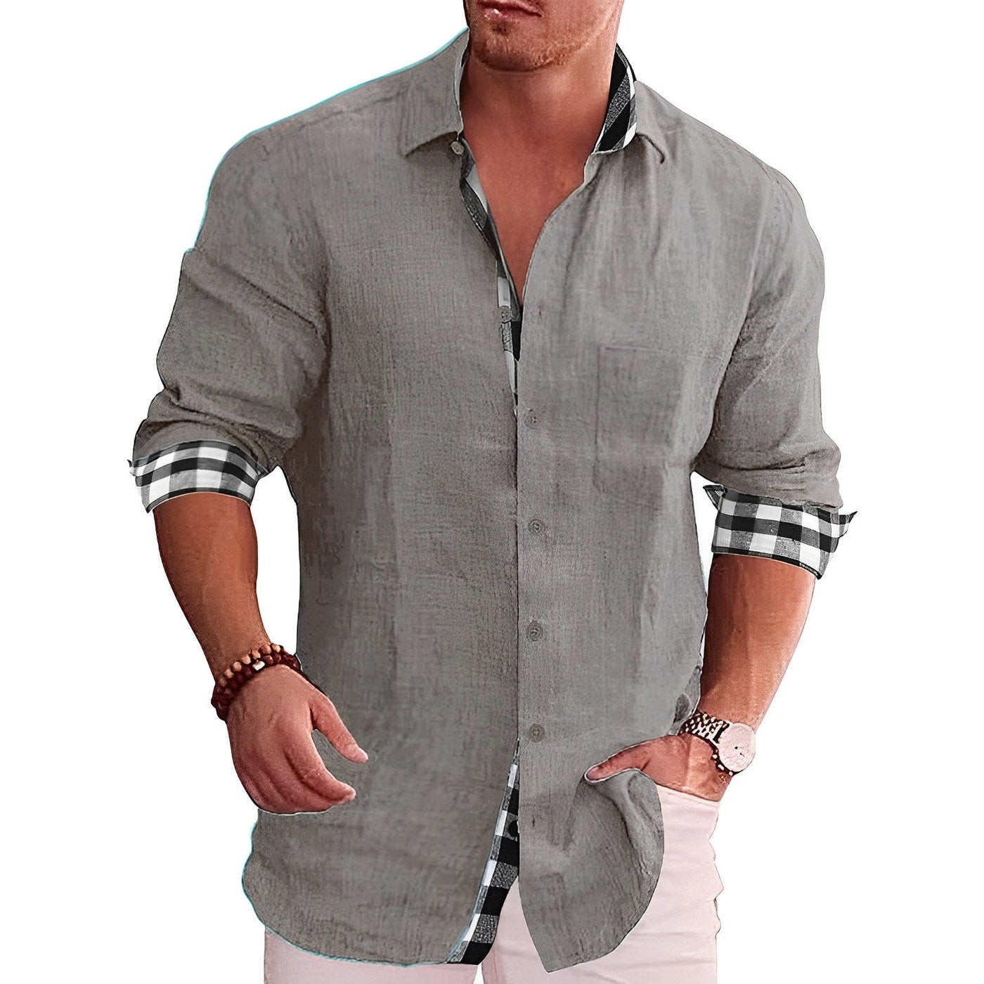 Joel® | Shirts With Checked Lining In A Casual Style