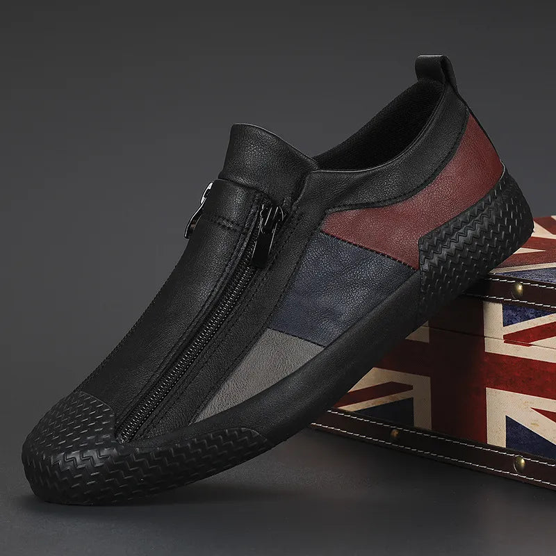 Edward | Leather Shoes with Zip