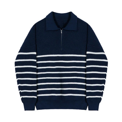 Herbert® | Modern Striped Knitted Sweater For Men: Stylish And Comfortable