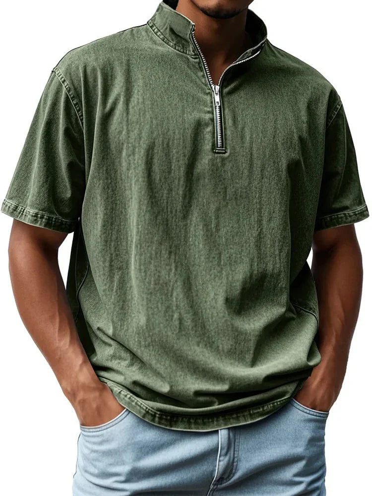 Flynn® | Zip-Up Collar Shirt