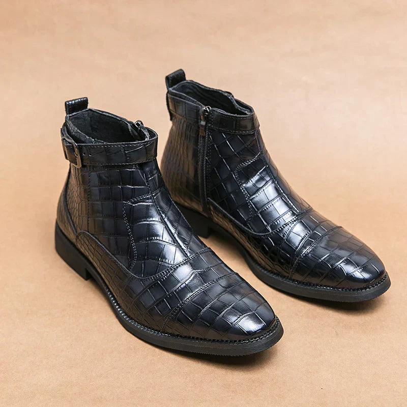 Adrián® | Leather Boots With Buckle