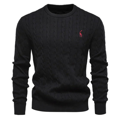 Doroteo® | Knitted Sweater With Giraffe Embroidery