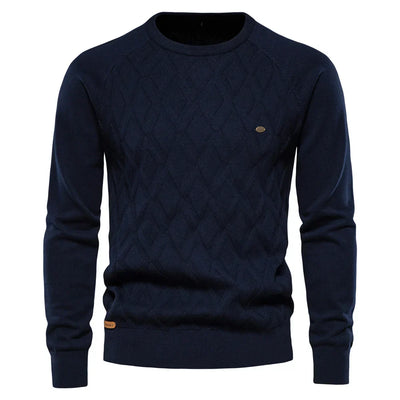 Lucas® | Premium Cotton Argyle Sweater