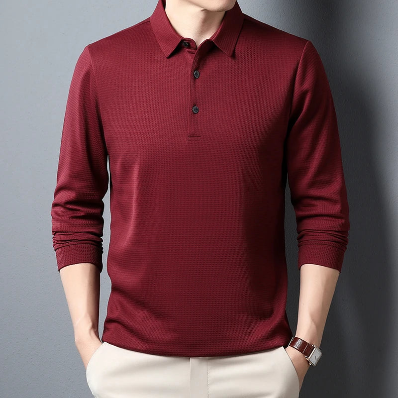 Lachlan® | Long-Sleeved Business-Casual Polo Shirt