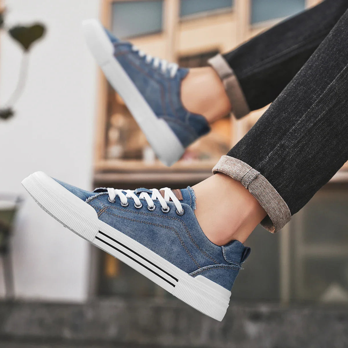 At Monsieur | Denim Sneakers