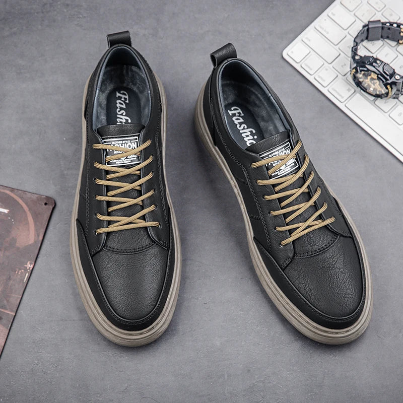 Zaid® | Peyton Genuine Leather Sneakers