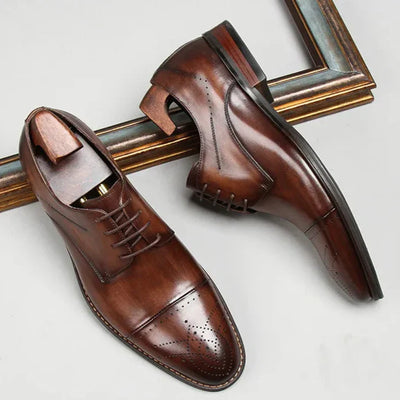 Nizar® | Darian Genuine Leather Oxfords