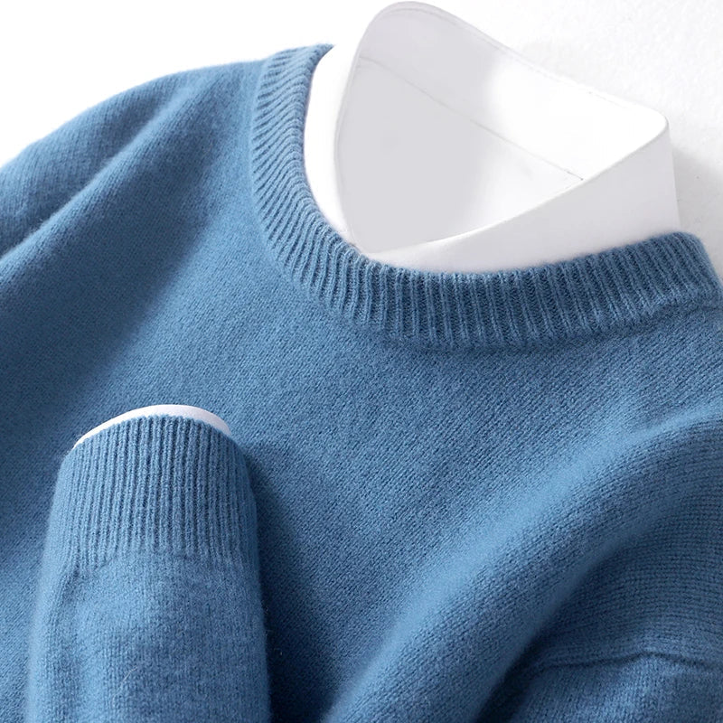 Eamon® | Wool Sweater With O-Neck