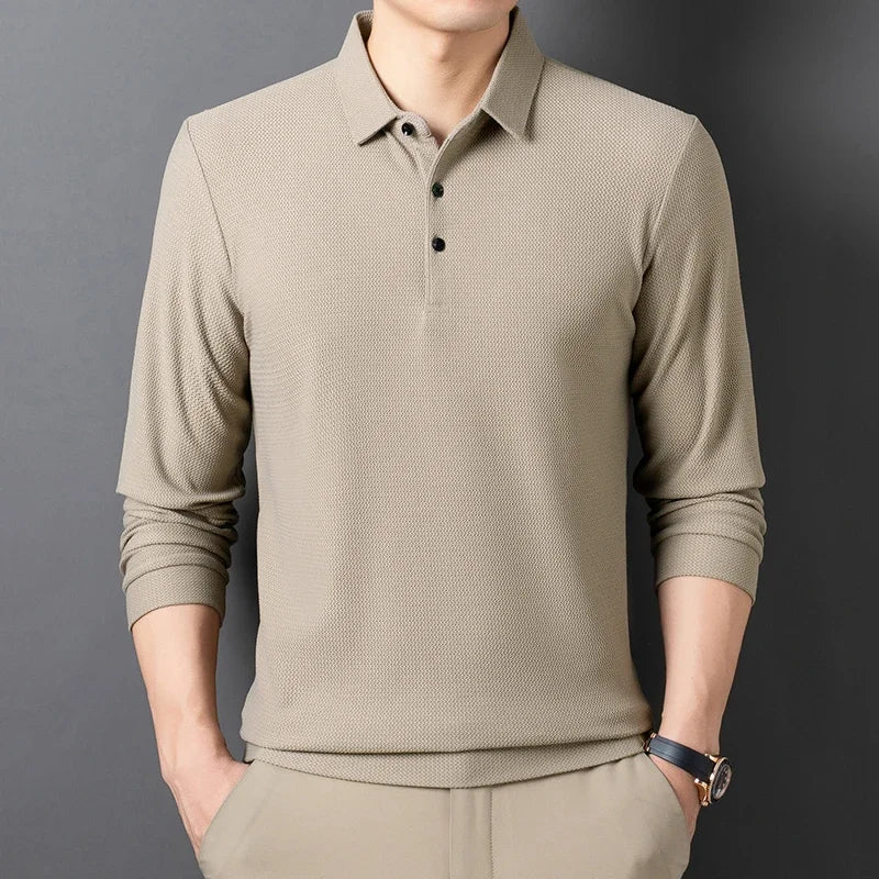 Caius® | Comfortable polo with long sleeves