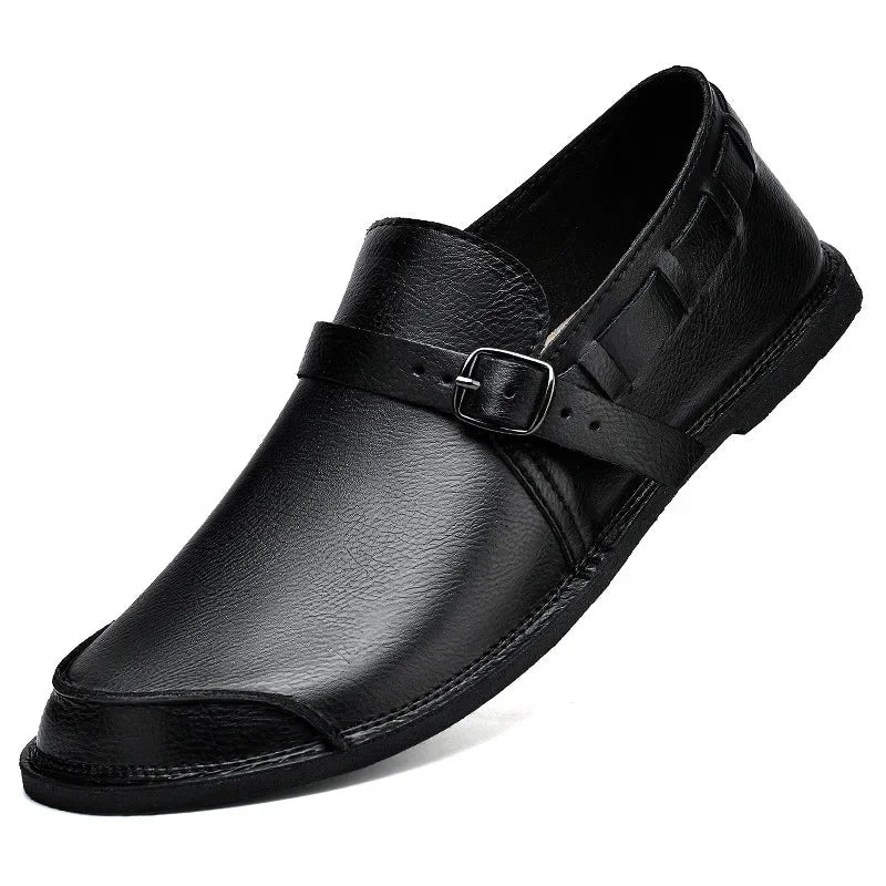 Justino® | Buckled Leather Loafers