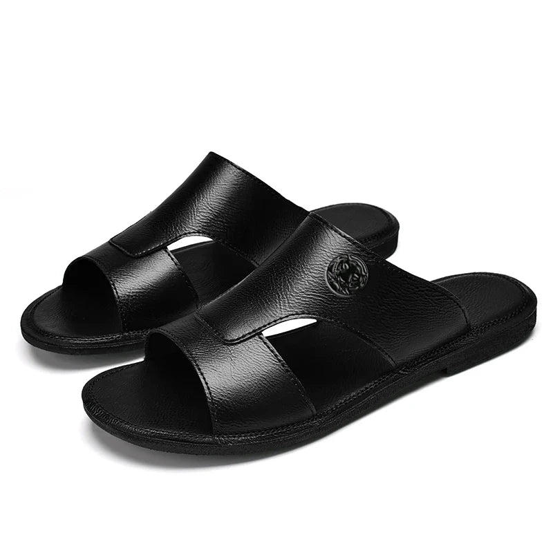Devon® | Leather Men'S Slippers