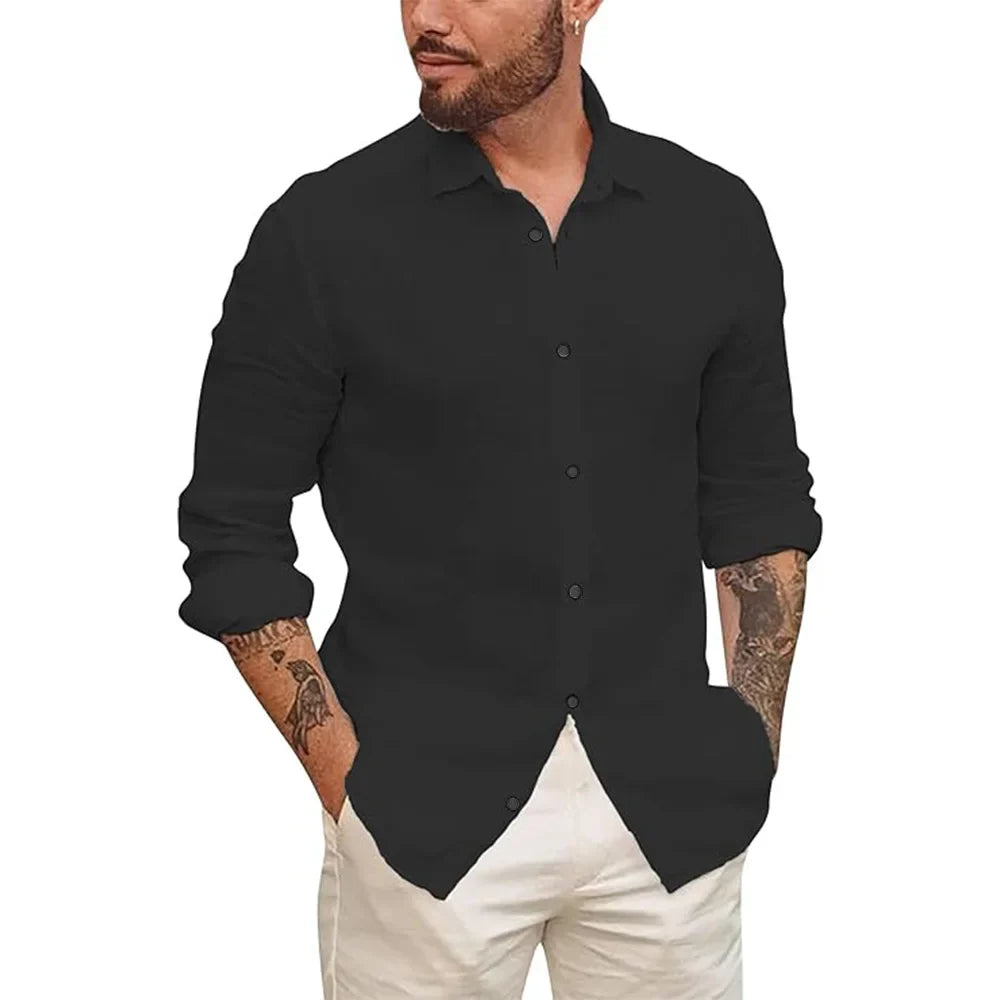 Ángel® | Hawaiian Cotton Linen Shirt
