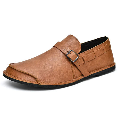 Justino® | Buckled Leather Loafers
