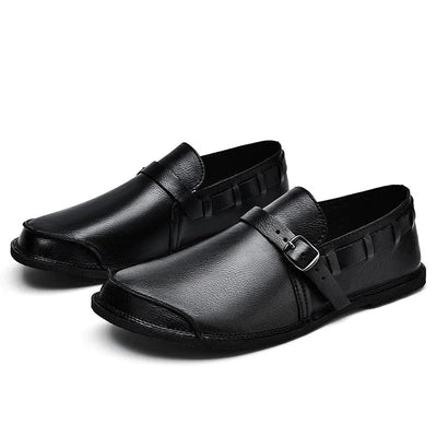 Justino® | Buckled Leather Loafers