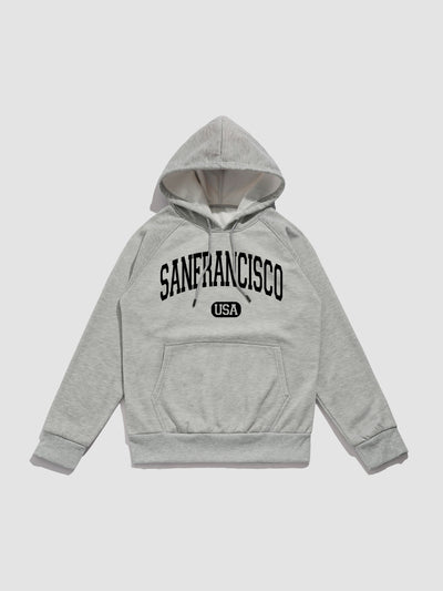 Moses | San Francisco Letter Print Hoodies