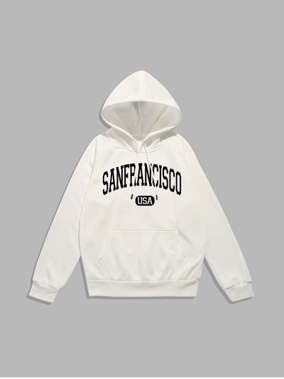Darren | San Francisco Letter Print Hoodies